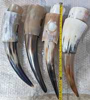 Support de décoration rustique pour la maison, fait main, en corne de buffle naturelle, écologique et polie
