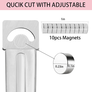 MARI INSTRUMENTS Nail Tip Cutters With 10* Small Magnets <b>Mirror</b> Polish Stainless Steel Washable <b>Acrylic</b> Nail Tip Cutters - Product Image 2