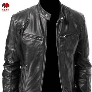 Chaqueta de Cuero con Cierre de Cremallera y Diseño Personalizado Ryan Pro Gear, Tejido Cómodo, Logotipo Personalizado, Corte Regular - Product Image 4