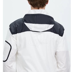 เสื้อแจ็คเก็ตกันลมผู้ชายแบบสั่งทำพิเศษ ระบายอากาศได้ดี กันน้ำ ผ้าแคนวาส แฟชั่นสตรีทแวร์ คุณภาพพรีเมียม รับผลิตแบบ OEM ขายส่ง - Product Image 5