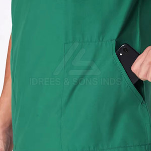 ชุดสครับแพทย์ผ้าฝ้าย 100% ราคาขายส่ง ชุดสครับแพทย์สีและโลโก้ตามสั่ง - Product Image 5