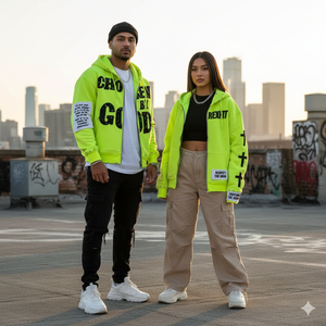 Sweat à capuche zippé personnalisé pour homme en molleton bouclette 400 GSM, coupe ample, broderie vieillie, style streetwear, avec strass - Product Image 3