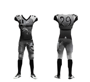 Uniforme de Football américain Sublimé Personnalisé Vente Directe D'usine Uniforme de Football Américain Pakistan - Product Image 1