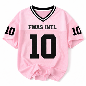 Maillots en jersey mesh pour femmes, haute qualité, style vintage, maillot de football américain classique, respirant, personnalisable, mode, vente en gros, imprimé - Product Image 3