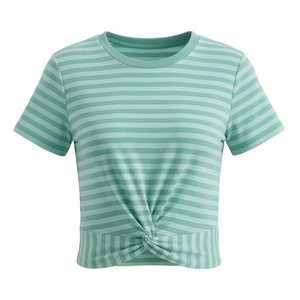 เสื้อครอปผู้หญิง ผ้าฝ้ายคุณภาพพรีเมียม ทรงโอเวอร์ไซส์ ทันสมัย สวมใส่สบาย เหมาะกับการออกกำลังกาย เสื้อยืดแฟชั่น - Product Image 1