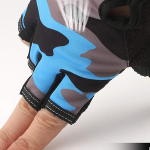 Pro Level Cycling Gloves Silicon Grip Palm Half <b>Finger</b> Mountain <b>Biking</b> Mitts Flexible Fit Road Racing Hand Guards Cycling Gloves - Product Image 4