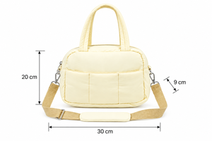 Bolso de Hombro Acolchado para Mujer, Bolsa de Cosméticos con Cierre de Cremallera, Organizador de Maquillaje Portátil de Viaje, con Correa Individual - Product Image 4