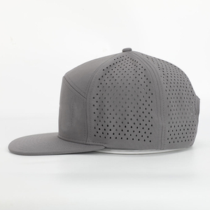 OARH INT INDUSTRY 2026 Gorra Snapback Exclusiva Unisex Negra de 5 Paneles con Visera Plana, Parche Bordado y Agujeros Cortados con Láser, Sombrero de Moda Personalizado - Product Image 5