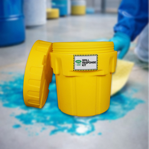 ชุดอุปกรณ์ดูดซับสารเคมี 75 ลิตร พร้อมถังเก็บสารเคมีสำหรับงานหนัก ชุดดูดซับฉุกเฉินสำหรับควบคุมสารเคมีอันตราย เพื่อความปลอดภัยในอุตสาหกรรม - Product Image 1