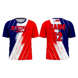 เสื้อยืดกีฬาแบบซับลิเมชั่นสั่งทำพิเศษสำหรับผู้ชาย ผู้หญิง และทีม  รับผลิตเสื้อทีมแบบซับลิเมชั่นสั่งทำพิเศษพร้อมพิมพ์ลาย - Product Image 3
