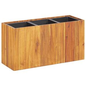Jardinières surélevées en bois d'acacia massif, pots et jardinières marron pour plantes moyennes - Product Image 1