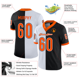 Camisetas de Fútbol Americano Personalizadas con Estilo Moderno, Detalles de Costura y Material de Secado Rápido, Manga Corta, para Fanáticos del Verano - Product Image 3