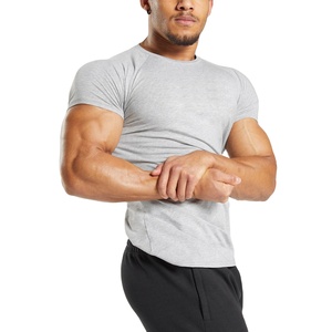 High Quality Wholesale Gym Clothing Shorts Sleeve Slim Fit Gym <b>T</b> <b>Shirt</b> for Men New Gym Men's <b>T</b> <b>Shirts</b> Customised Logo Men's - Product Image 5