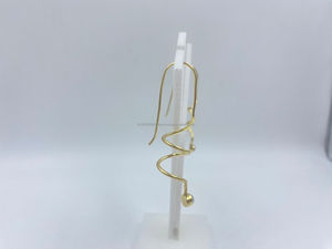 Vintage-Inspired Statement <b>Earrings</b> with <b>Pearl</b> Best Price <b>Silver</b> and Gold Sterling Main Material Glamorous for Women - Product Image 2