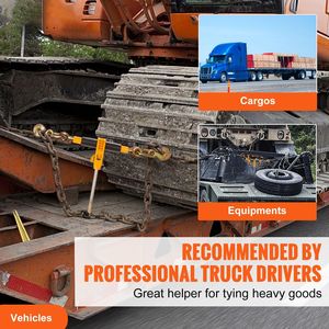 Tendicatena a Cricchetto Rinforzato 5/16'-3/8' con Ganci G80, Capacità 7.100 Libbre, Limitatore di Carico Sicuro, Antiscivolo e Salva-Lavoro per il Fissaggio Sicuro del Carico - Product Image 4