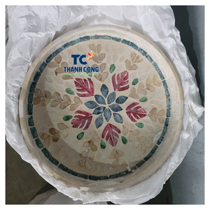 Plateau en nacre de qualité supérieure, exporté directement de l'usine Thanh Cong Craft, fabriqué au Vietnam, décoration en coquillage, plateau de service - Product Image 2