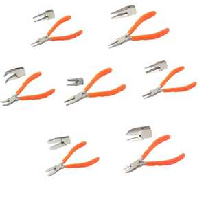 Pince à bijoux en acier inoxydable 150 mm, mâchoires lisses, poignée à ressort, prise en mousse, outils de sertissage et de coupe de fil, 5,91 pouces, ZetomedPro - Product Image 5