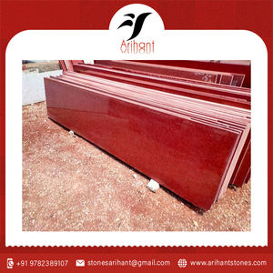 Dalles de granit rouge naturel Lakha pour revêtements de sol intérieurs, comptoirs de cuisine et meubles de salle de bain - Product Image 6