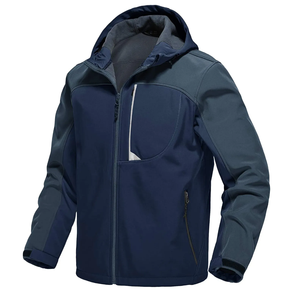High Quality Men's Hooded <b>Waterproof</b> Breathable Windproof Outdoor Windbreaker <b>Jacket</b> with Custom Design <b>Warm</b> Casual - Product Image 5