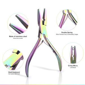 Premium Hair <b>Extension</b> Plier Kit for Micro Ring <b>Beads</b> Crimping Loop Threader and Hair <b>Extension</b> Accessories Set - Product Image 1