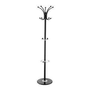 Appendiabiti Autoportante con 14 Ganci, Base in Marmo Stabile e Portaombrelli, Stand Appendiabiti in Metallo per Ingresso, Corridoio o Camera da Letto - Product Image 1