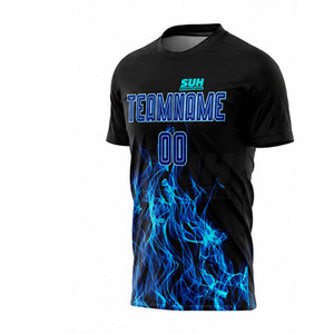 เสื้อฟุตบอลซับลิเมชั่นคุณภาพสูง ผลิตตามสั่ง 100% โพลีเอสเตอร์ ชุดกีฬาแบบกำหนดเองสำหรับขายออนไลน์ - Product Image 5