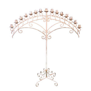 Candelabro de Hierro Forjado Hecho a Mano, Decoración de Boda, Candelabro Alto de 16 Brazos, Soporte de Metal para Velas para Exteriores - Product Image 6