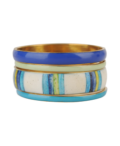 Juego de Brazaletes de Resina y Latón de Diseño, Joyería Hecha a Mano para Mujer - Product Image 1