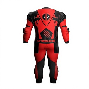 Traje de Carreras MotoCP de Cuero Genuino Premium de Una Pieza con Protectores y Joroba para Días de Pista - Product Image 2