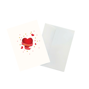 การ์ดป๊อปอัพ 3 มิติสุดโรแมนติก พร้อมแจกันดอกไม้รูปหัวใจ ธีมวาเลนไทน์ การ์ดอวยพรทำมือ พร้อมซองจดหมาย การ์ดอวยพร 3 มิติ ของขวัญ - Product Image 5