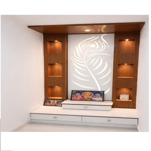 Mandir ทันสมัยในการออกแบบขนนกยูงวัดสไตล์นกยูงสำหรับบ้านสไตล์อินเดียไม้สักแบบทันสมัยสำหรับบ้านโรงงานในสหรัฐอเมริกา - Product Image 1