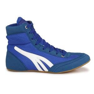 Chaussures de boxe respirantes en cuir à lacets, fabriquées en usine, pour la musculation et la remise en forme, de qualité professionnelle, personnalisables OEM/ODM - Product Image 2