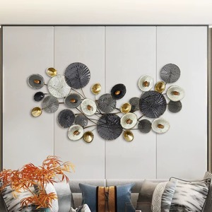 Arte de Pared Metálico Contemporáneo, Diseño Circular Abstracto, Hecho a Mano, Forma Irregular, Decoración de Pared de Acero Inoxidable - Product Image 6