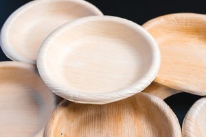 จานใบปาล์มอะเรก้าขนาด 5 นิ้ว แบบใช้แล้วทิ้ง ทำจากไม้ไผ่ ย่อยสลายได้ เป็นมิตรกับสิ่งแวดล้อม น้ำหนักเบา บรรจุภัณฑ์แบบแพ็คใหญ่ สำหรับงานปาร์ตี้ - Product Image 2