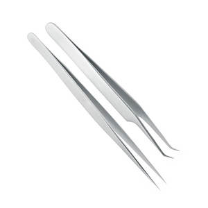 Juego de Pinzas de Aislamiento de 45 Grados, Profesionales para Extensiones de Pestañas, Reutilizables, Esterilización a Alta Temperatura, Acero Inoxidable - Product Image 2
