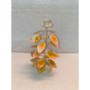 Iron Flower Bud Candle Holder Wholesale Vintage Candlestick <b>Tree</b> Desktop Ornament Wedding Party Floral Metal Taper Candle <b>Stand</b> - Product Image 2