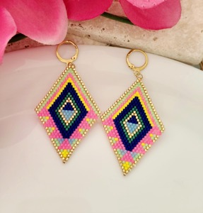 Pendientes de Cuentas Hechos a Mano de Alta Calidad, Estilo Artesanal, Color Sólido, Artículo de Fábrica al por Mayor - Product Image 6
