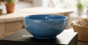 Bol en céramique rond de luxe de 300 mm de diamètre, coloré, en paille de blé biodégradable, respectueux de l'environnement, fabriqué sur mesure en usine - Product Image 6
