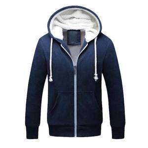 Sudaderas con capucha 100% algodón para hombre, ropa, sudadera oversize lisa, unisex, tallas grandes, sudaderas con capucha para hombre con cremallera, MOQ bajo - Product Image 3