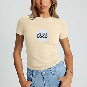 Camiseta de Manga Corta para Mujer, Estilo Jersey Relajado, de Algodón y Poliéster, Marca Bella + Canvas - Product Image 2