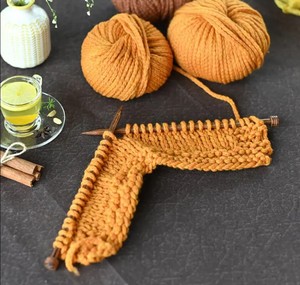 Aiguilles à tricoter en bois de qualité supérieure à pointe unique – Aiguilles à tricoter droites et lisses avec extrémités à bouton pour le tricot à la main et les travaux manuels - Product Image 4