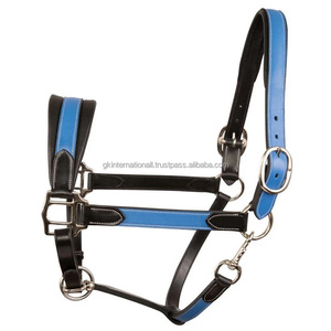 Cabestro de caballo de cuero de tono doble resistente personalizado de lujo en todos los tamaños personalizados con hardware variante de níquel o latón - Product Image 4
