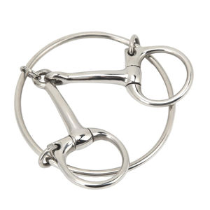 Bocado anti-reversión de acero inoxidable para caballo, con puerto, para potreros, OEM, personalizado - Product Image 6