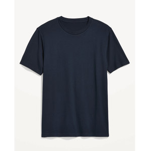 เสื้อยืดผู้ชายทรงปกติ ผ้าฝ้ายแท้ แขนสั้น 220 GSM สีพื้นฐาน - Product Image 1