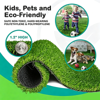 Gazon artificiel adapté aux animaux domestiques, résistant aux UV, gazon synthétique à bonne drainage, gazon artificiel pour jardin et cour