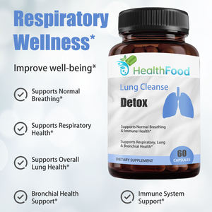 Mélange exclusif pour soutenir la santé respiratoire pulmonaire et bronchique, le système immunitaire – Capsules de détoxification pulmonaire directes d'usine - Product Image 2