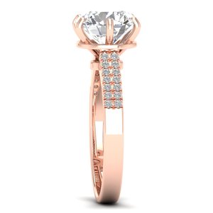 Anillo de Moissanita REYES Timeless con Certificación GRA, Plata de Ley 925, Calidad Premium, Regalo de Compromiso, Joyería al por Mayor para Mujer - Product Image 3