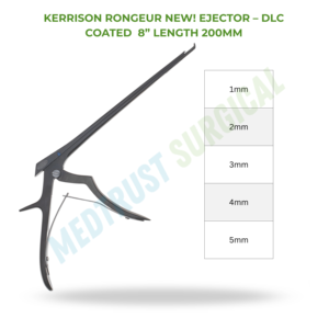 Kerrison Rongeur à revêtement DLC 8 pouces 200 mm, instrument chirurgical neuro-spinal pour la coupe osseuse et la laminectomie - Product Image 2