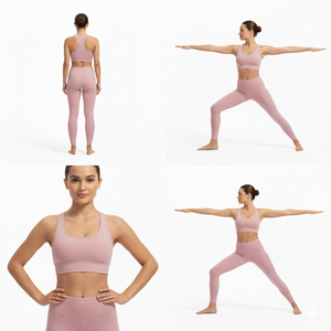 Women Solid Plus Size Yoga Set Nylon Spandex Gym Workout Seamless Yoga Outfit Sports <b>Bra</b> and Leggings Custom OEM Wholesale - Product Image 1