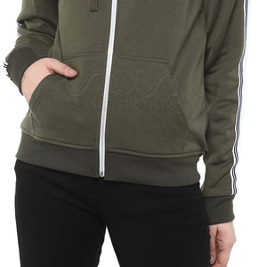 Sweat à capuche rayé Pro-Fit pour femme, logo personnalisé, vêtements de sport performants, tenue d'entraînement pour équipe professionnelle, nouveau modèle 2026 - Product Image 6